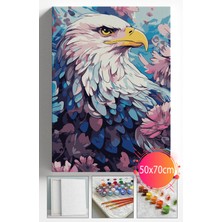 Sayılarla Boyama Seti Numaralı Tuval Fırça Boya Dahil Kasnaklı Set 50X70 cm - Şahin