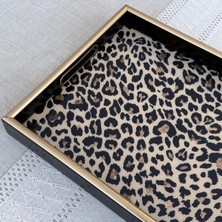 Glore A08- Leopar El Geçmeli Tepsi 31X46