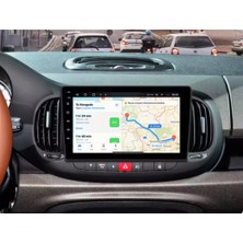 Fiat 500L Android Multimedya Sistemi 4-64 Cadence (2012-2017)+ Dört Bölge 360 Derece Kamera Sistemi Hediye
