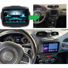 Jeep Renegade Android Multimedya Sistemi 4-64 Cadence (2014-2019)+ Dört Bölge 360 Derece Kamera Sistemi Hediye