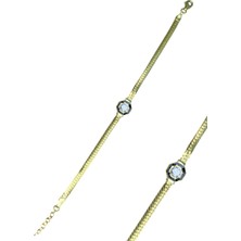 Taca Jewellery | 925 Ayar Gümüş Ezme Zincir Balık Sırtı Kadın Gümüş Bileklik ( Çağla Şikel Bilekliği )