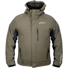 Shimano Rain Jacket Padded Green Su Geçirmez Ceket