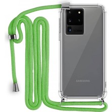 Piyasa Sepeti Samsung Galaxy S20 Ultra Boyun Askılı Şeffaf Tank Kılıf
