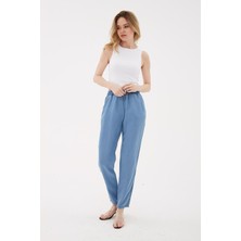 Fashion Friends Beli Bağlamalı Kadın Denim Pantolon 25Y0657K1