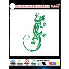 Dekoratif Kertenkele Araba Sticker – Suya ve Güneşe Dayanıklı