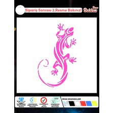 Dekoratif Kertenkele Araba Sticker – Suya ve Güneşe Dayanıklı