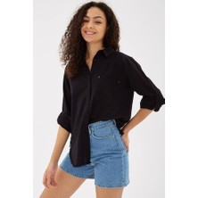 Fashion Friends Etek Ucu Püsküllü Kadın Gömlek 25Y0390K1