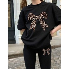 Leopar Baskılı Kız Çocuk Takım