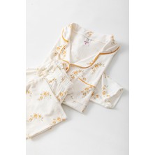 Uzun Kol Gömlek Yaka Kadın Pinterest Pijama Takımı - Mevsimlik Kadın Pijama- Geniş Beden Aralığı