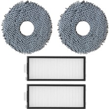 Roborock Saros Z70 Uyumlu Mop ve Hepa Filtre-4 Parça