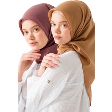 2 Adet Soft Pamuk Jakarlı Eşarp – Doğal Dokulu, Hafif ve Nefes Alan Kumaş- Bambu Kraş Eşarp Yumuşak Dokulu Düz Renk Eşarp, Tesettür Eşarp