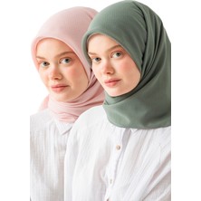 2 Adet Soft Pamuk Jakarlı Eşarp – Doğal Dokulu, Hafif ve Nefes Alan Kumaş- Bambu Kraş Eşarp Yumuşak Dokulu Düz Renk Eşarp, Tesettür Eşarp