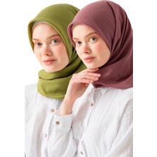 2 Adet Soft Pamuk Jakarlı Eşarp – Doğal Dokulu, Hafif ve Nefes Alan Kumaş- Bambu Kraş Eşarp Yumuşak Dokulu Düz Renk Eşarp, Tesettür Eşarp