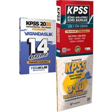 2026 Kpss Ortaöğretim Ön Lisans Genel Kültür Vatandaşlık Çözümlü 14 Deneme + Konu Ant. Soru ve 3 Deneme