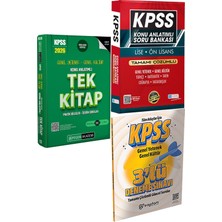 2026 Kpss Genel Yetenek Genel Kültür Konu Anlatımlı Tek Kitap - Konu Ant. Soru ve 3 Deneme