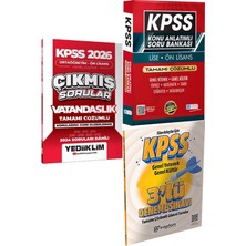 2026 Kpss Ortaöğretim Ön Lisans Genel Kültür Vatandaşlık Çözümlü Çıkmış Sorular + Konu Ant. Soru ve 3 Deneme