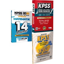 2026 Kpss Ortaöğretim Ön Lisans Genel Yetenek Matematik Çözümlü 14 Deneme + Konu Ant. Soru ve 3 Deneme