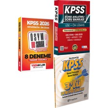 2026 Kpss Ösym Ne Sorar Ortaöğretim Ön Lisans Çözümlü Fasikül 8 Deneme + Konu Ant. Soru ve 3 Deneme