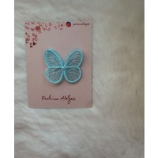 Az Saçlı ve Saçsız Bebek Tokası(Mavi Kelebek)