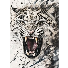 Bedeko Yırtıcı Kedi Ahşap Tablo