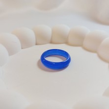 Crystal Atelier Sertifikalı Doğal Akik Taşı Nazar Yüzüğü
