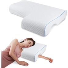 Omuz Ağrısını Gidermek Için Yan Yatanlar Için Yastık - Ergonomik Kol Delikleri ile Ortopedik Destek - Servikal, Boyun, Omuz Desteği - Çiftler Için Mükemmel Kucaklaşma Yastığı