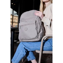 Sanmorris Unisex Suya Dayanıklı Mega Boy Krinkıl Çok Gözlü Laptop Okul ve Seyahat Sırt Çantası