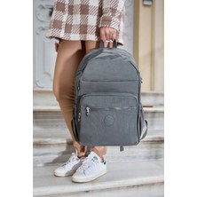 Sanmorris Unisex Suya Dayanıklı Mega Boy Krinkıl Çok Gözlü Laptop Okul ve Seyahat Sırt Çantası