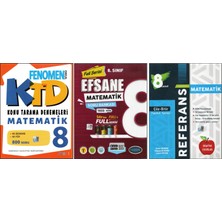 Fenomen 8. Sınıf Ktd Matematik+Efsane Matematik+Newton Referans Matematik (3 Kitap)