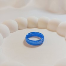 Crystal Atelier Sertifikalı Doğal Akik Taşı Nazar Yüzüğü