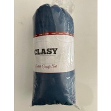 Clasy Pamuk Saten Lastikli Çarşaf Seti Çift Kişilik Düz