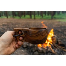 Germenicia  El Yapımı Ceviz Ağacı Kuksa Bardak – Model No: 19