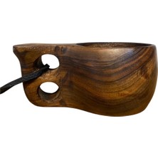 Germenicia  El Yapımı Ceviz Ağacı Kuksa Bardak – Model No: 19
