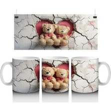 Romantik Ayıcıklar (Ön ve Arka) – Baskılı Kahve Kupası