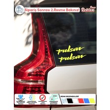 Pulsar Yazılı Araba Sticker – 2’li Takım