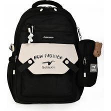 Relaxion 1513 Çok Gözlü Okul ve Günlük Sırt Çantası – Mini Aksesuar Hediyeli