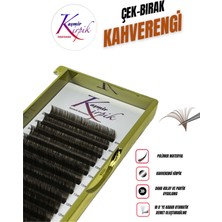 Kaşmir Kirpik Çek Bırak Kahverengi D Mix 0.05 mm Mix Kutu