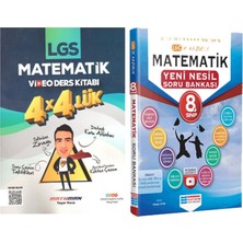 Etkili Matematik 8. Sınıf Lgs Matematik 4x4 Lük Video Ders Kitabı ve Evrensel Soru Bankası Seti 2 Kitap