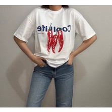 Cool Life Red Chili Baskılı Oversize Tshirt