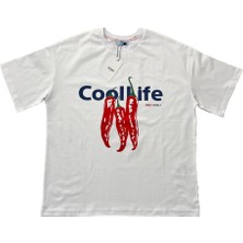 Cool Life Red Chili Baskılı Oversize Tshirt