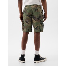 Gap Erkek Yeşil 11" Relaxed Kargo Şort