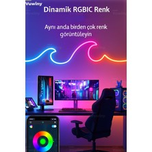 Sese Duyarlı Mobil Uygulamalı USB Neon Rgb-Ic Esnek Akıllı LED Şerit (5 Metre)