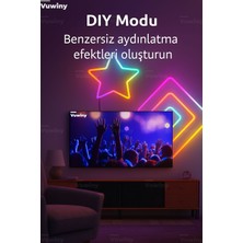 Sese Duyarlı Mobil Uygulamalı USB Neon Rgb-Ic Esnek Akıllı LED Şerit (3 Metre)