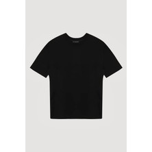 Parker Siyah Oversize Basic Tshirt