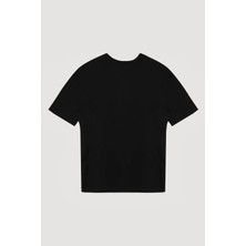 Parker Siyah Oversize Basic Tshirt
