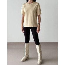 Parker Sarı Oversize Basic Tshirt