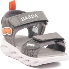 018127 B Füme Çocuk Sandalet Ba & Ba