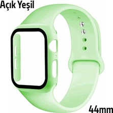 Ally Apple Watch 4-5-6 44MM Silikon Kordon Kayış ve Ekran Koruyucu KILIF-(1903) - MONAS9540-116