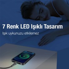 Ally LED Işıklı 65W Type-C To Type-C Hızlı Şarj Kablosu 1M-(1903) - MONAS4795-2608
