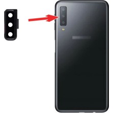 Sm Galaxy A7 (2018) A750 Arka Kamera Lens Camı ve Çerçeve FULL-(1903) - MONAS6290-9768